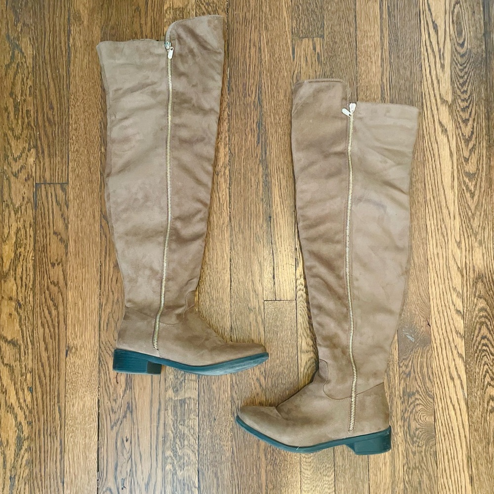 Top Moda over the knee faux suede boots